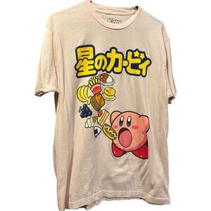 Kirby light pink graphic tee Large